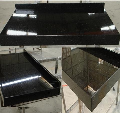 Countertop/Vanity/Worktop Granite for Kitchen/Bathroom Black/White/Gold Shinning Granite