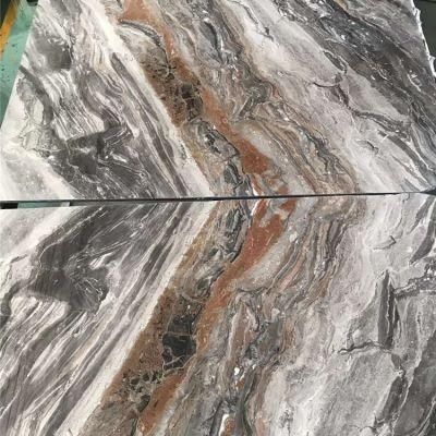 Natural Bookmatch Venice Brown Marble for Tile/Background