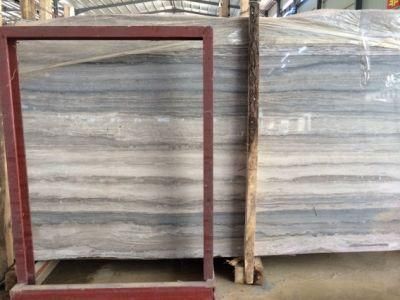Silan Wooden Marble Blue Timber Marble Slabs