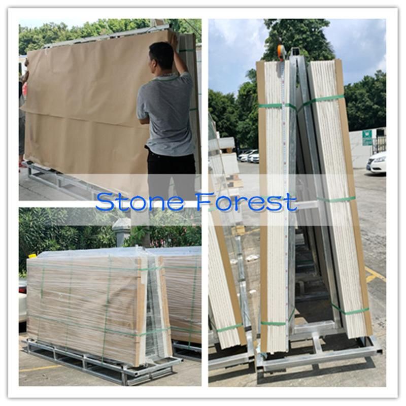 Large Format white calacatta porcelain countertop for interiors/indoor kitchen bathroom