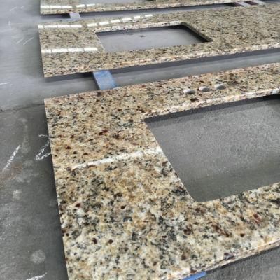 Wholesale Brazil Gold Granite Bathroom Vanity Top