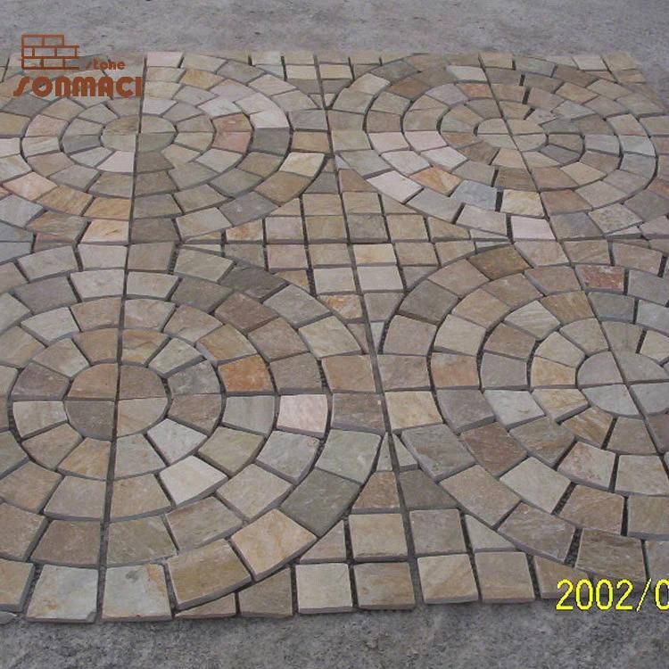Outdoor Beige Slate Irregular Flagstone Paver