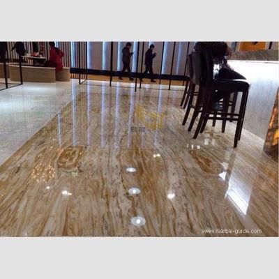 China Linlong Jade Onyx Yellow Golden Marble Slab for Floor/Hotel