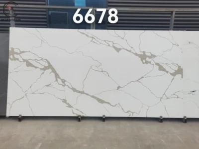 Artificial Calacatta Quartz Stone Slab with Best Price