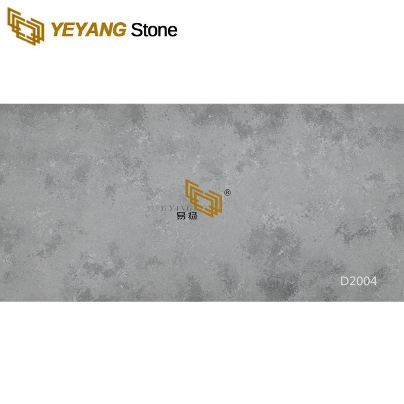 Artificial Grey Quartz Slab for Kitchen Island/Furniture/Floor/Worktop/Vanity/Countertop Quartz Factory