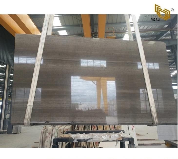 Natural Marble for Floor Tile/Slab Grey/Black/Wood/Brown Countertop/Vanity/Worktop/Island Wholesale