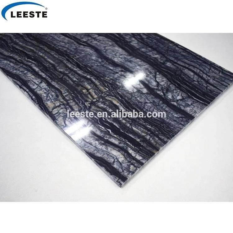 Cheap Polished Black Serpeggiante Ancient Wood Grain Marble Slab