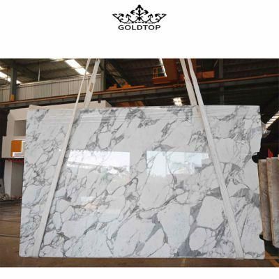 High End Arabescato Marble Stone Slabs Black Veins White Marble Slab for Floor Tiles