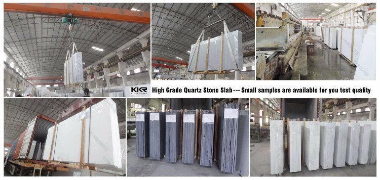 Acrylic Solid Surface Restaurant Countertop White Quartz Table Top