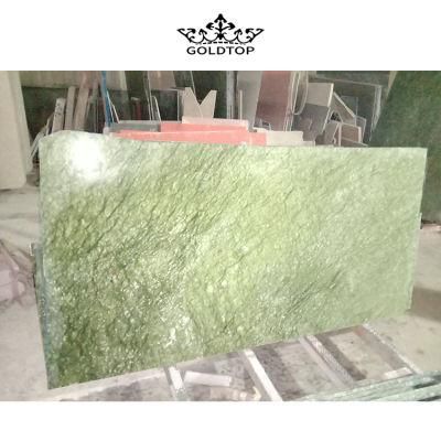 Factory Wholesale Natural Stone Polished/ Honed Surface Bathroom/Kitchen /Living Room Countertop Verde Ming Green Marble for Home