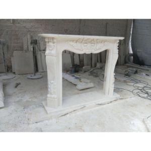 Indoor Used Freestanding Stone Fireplace Marble Fireplace Mantels