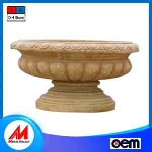 Customizable Outdoor Decorative Stone Flower Pot Granite Flower Pot