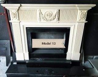 Indoor Marble Fireplace Hand Carved for Europe America