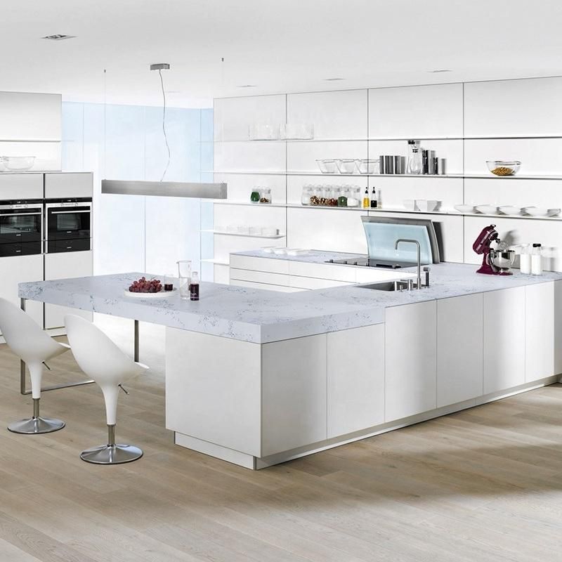 Factory Customized Artificial Quartz Calacatta Island Quartz Slabs Quartz Stone Slab Hot Sale