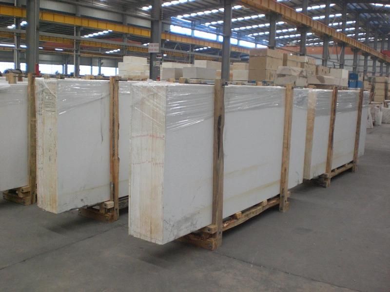 Artificial Quartz Slabs White Calacatta Carrara Quartz Stone for Countertop Encimera De Cuarzo Factory Supplier