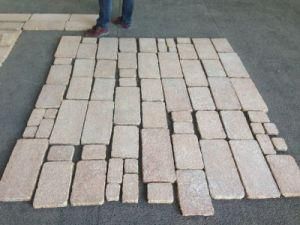 Golden Yellow G682 Flamed Granite Tiles for Walling Stone