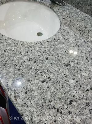 Pearl Blue Granite Countertop Tiles/Slabs Prefabricated Cabinet Worktop Solid Surface
