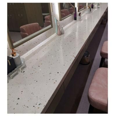 Colorful Cement Terrazzo Table Top Terrazzo Artificial Stone Slab Interior Decoration