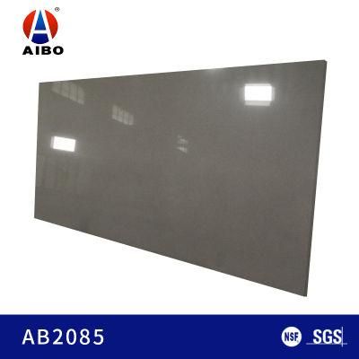 China Suppliers Grey Grain Artificial Quartz Stone Prices Slabs for Worktops