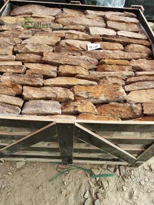 Q-025 Random Loose Stone Rusty Color Quartzite Loose Stone