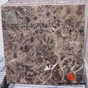 Dark Emperador Marble Composite Floor Tile with Porcelain