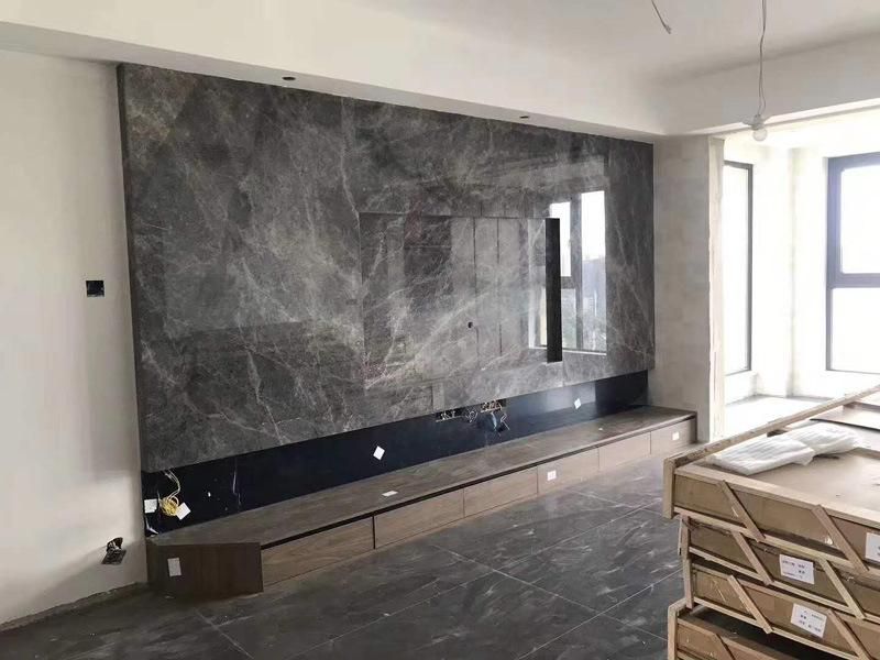 Crains Grey Marble with White Net