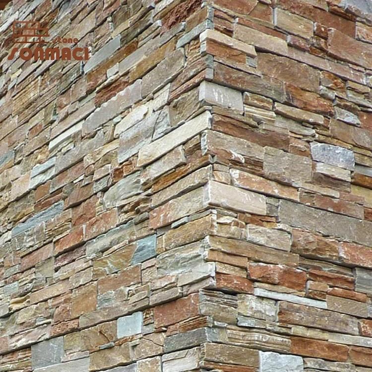 Rusty Slate Decorative Exterior Wall Panels for Garden