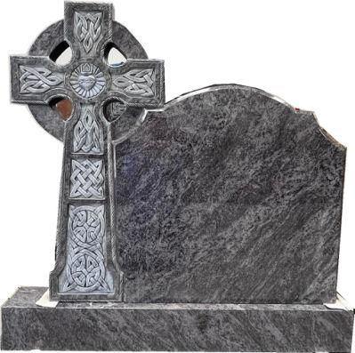 Irish Headstone Bahama Blue Celtic Cross Memorials Factory Direct