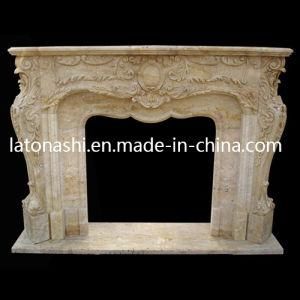 Natural Stone Fireplace Surround, Fireplace Mantel, Marble Fireplace, Indoor Fireplace