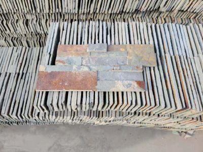 Hot Sell Natural Stone Grey Rusty Slate Tile Stone Veneer for Wall Cladding