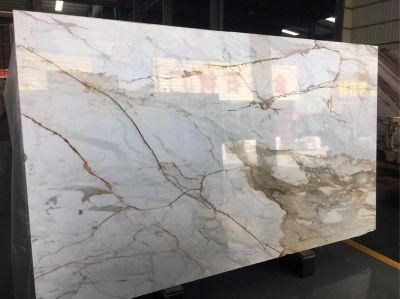 China White/Gold/Engineering Marble for Slabs/Countertop/Table/Kitchen/Cabinets/Bathroom/Vanity/Floor Wall Tile Home Decoration Interior Design