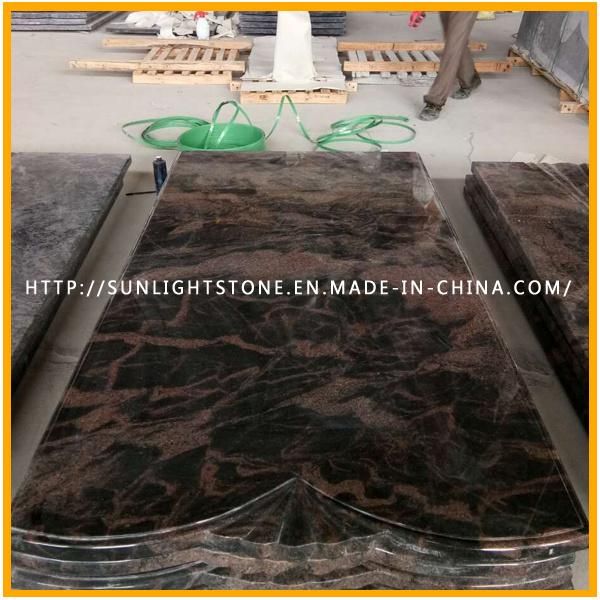 European Style Tombstone Monument G664 Granite Tombstone Cover Slab