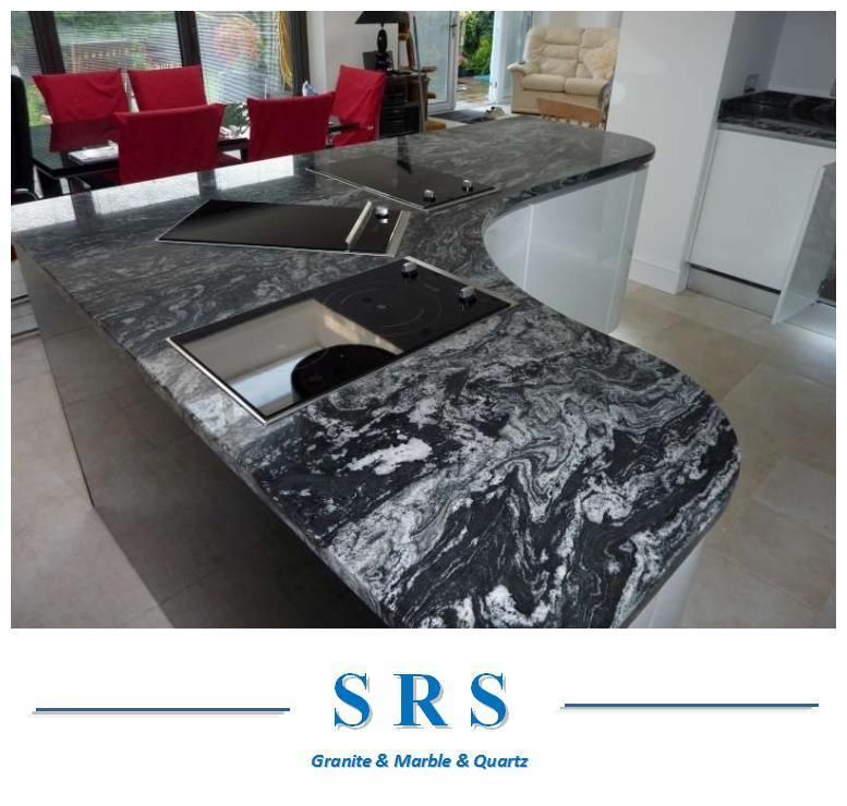 Nero Fantasy Granite for Floor and Kitchen Countertop