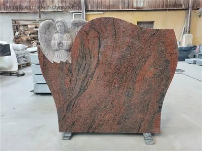 Natural Multicolor Red Granite Monuments, Headstones, Tombstones