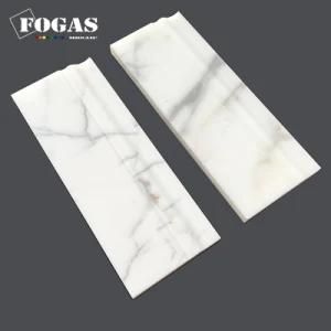 Calacatta Gold Stone Base Board Moulding for Bathroom Wall