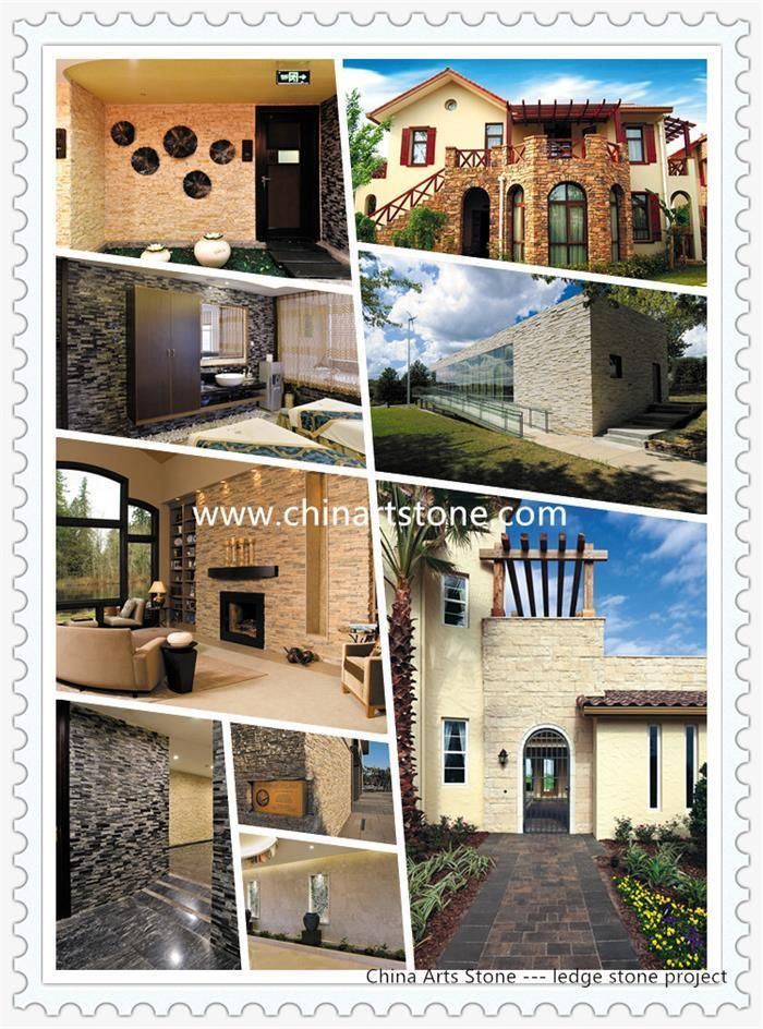 China Nature White Wooden Marble Culture Stone for Wall Decoration