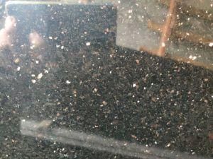 India Black Galaxy Granite Slab and Tiles