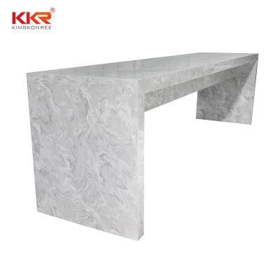Waterfall Edge Solid Surface Kitchen Furniture