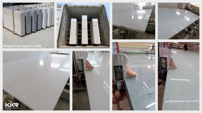 Factory Price White Starlight Artificial Quartz Stone