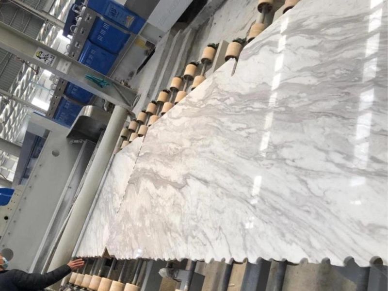 Volakas White Marble Slabs/Tiles/Stone for Countertop/Table/Kitchen/Bathroom/Flooring/Stairs/Home Decoration Floor Wall Tile