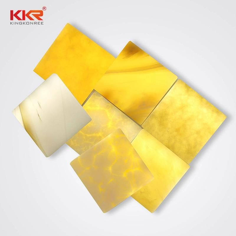 Translucent Resin Panel Acrylic Stone Solid Surface Translucency Sheets
