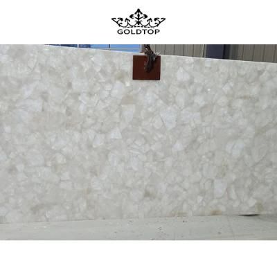 Luxury Natural Stone Polished Indoor Decoration White Crystal Slab Marble for Tiles Countertop