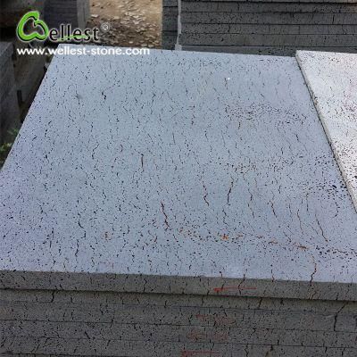 600X600mm Natural Stone Basalt Tile Floor Paving Tile Wall Decorative Tile