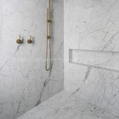 Carrara White Marble Tiles for Wall Table Countertop Floor Bathroom Kitchen Vanity