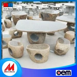 Factory Outlet Store Granite Garden Bench/Outdoor Stone Table and Bench
