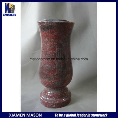 Granite Flower Vase for Tombstone and Gravestone