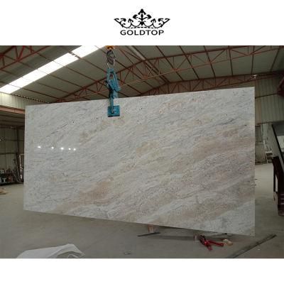 Natural Stone Polished Indoor Decoration River White Slab White Granite Tabletop