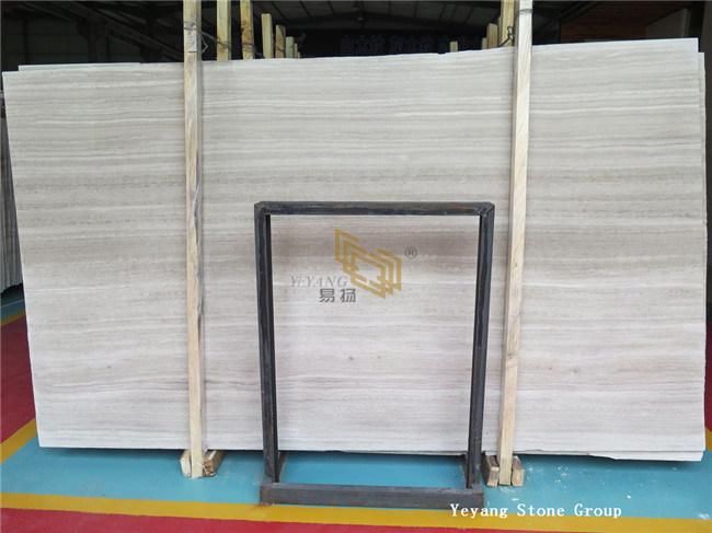 Wooden/Beige/White/Calacatta Marble Slabs Stone Tiles for Bathroom Countertop Kitchen Bathroom