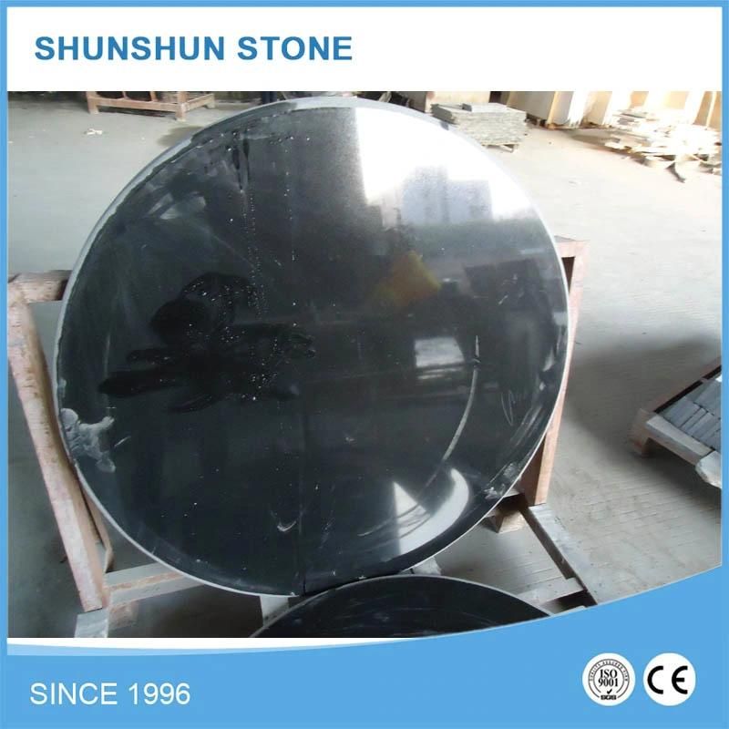 Mongolia Black Granite Prefab Kitchen Top Countertop