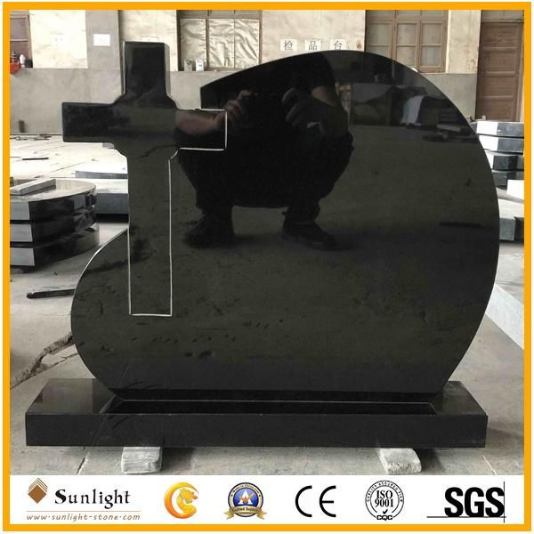 Unique Design Granite Cemetery Israel Headstone Tombstone Monument with Carving